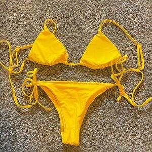 SHEIN Yellow Bikini Set